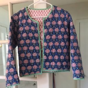 J. Crew and SZ quilted kantha jacket